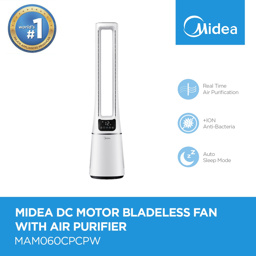 Midea DC Motor Bladeless Fan with Air Purifier