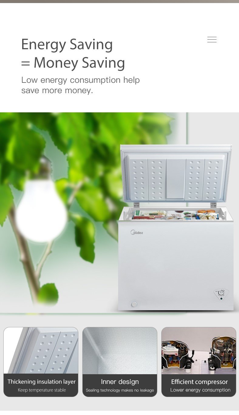 Midea 7 Cu.Ft. Inverter Chest Freezer