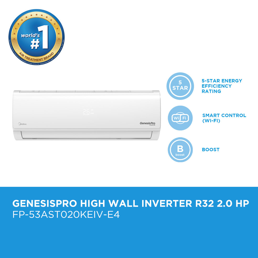 Midea GenesisPro High Wall Inverter R32 2.0 HP