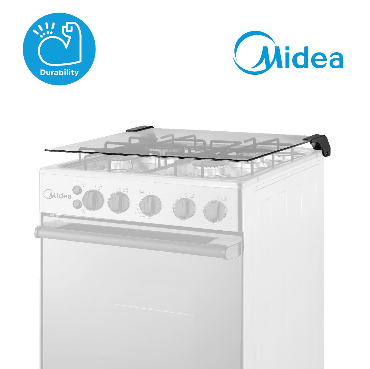 Surprisingly Friendly Midea 50cm Stainless Steel Gas Range (4 Gas Burners)