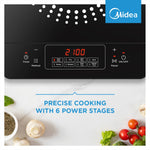 Midea Digital Induction Cooker 2100W Fast Heating Easy Touch Control with Free Stainless-Steel Pot