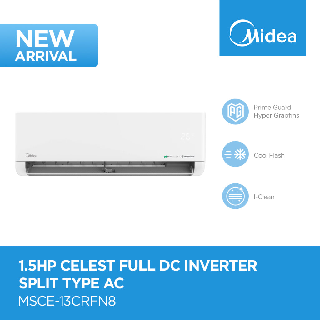 Midea 1.5hp CELEST HW Inverter R32 AC