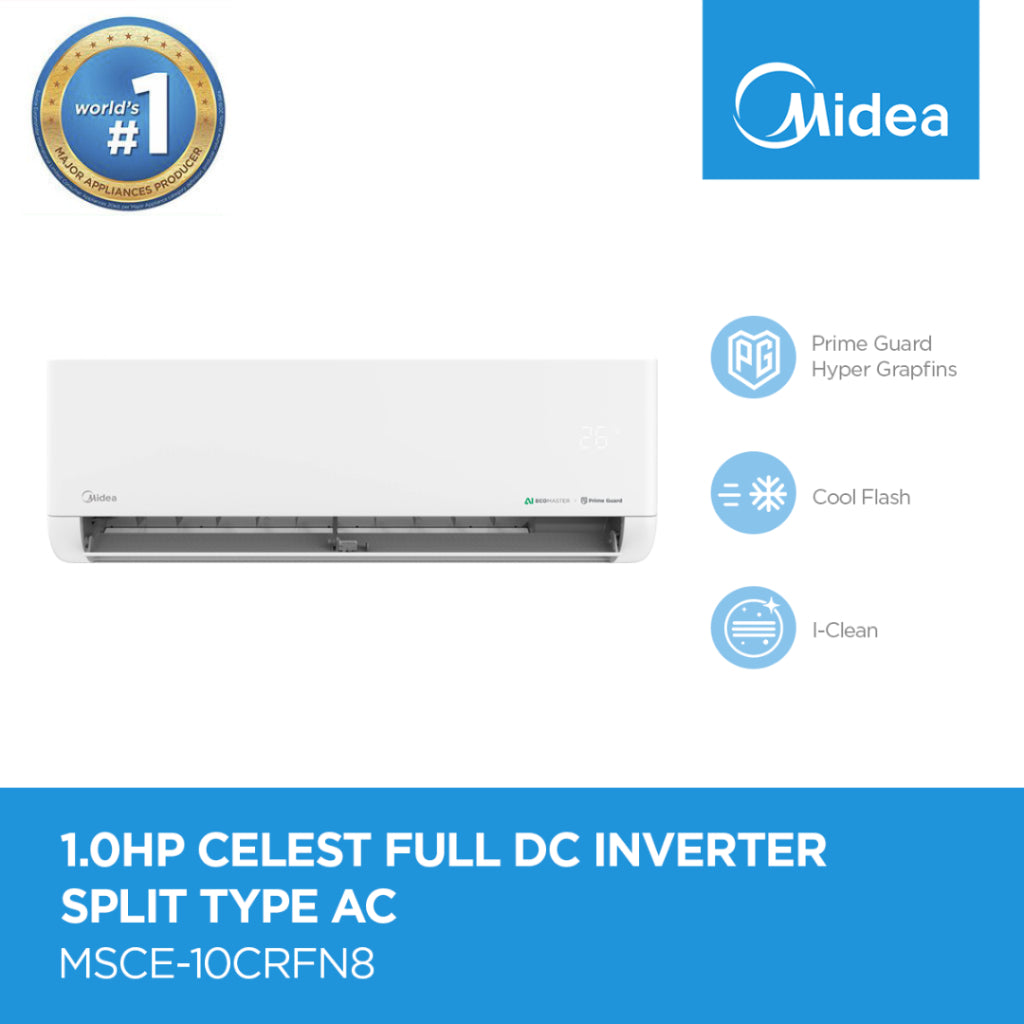 Midea 1.0hp CELEST HW Inverter R32 AC