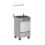 Midea 50cm 3 Gas Burners with 1 Hot Plate Gas Range (Inox Silver)