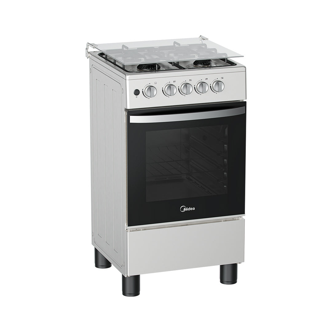 Surprisingly Friendly MIDEA 50cm 4 Gas (Inox Silver)