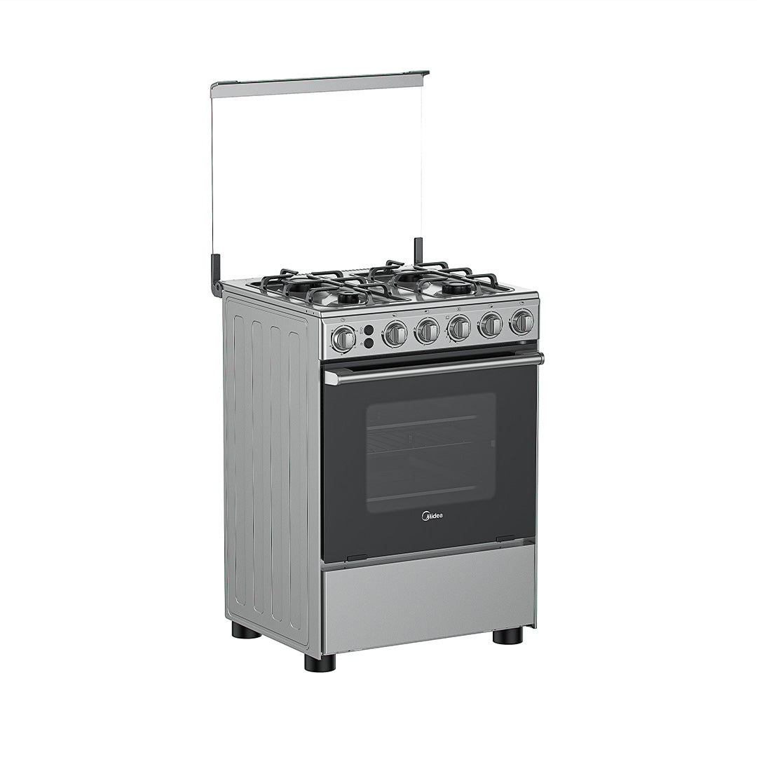 MIDEA 60cm 4Gas ( Inox Silver)