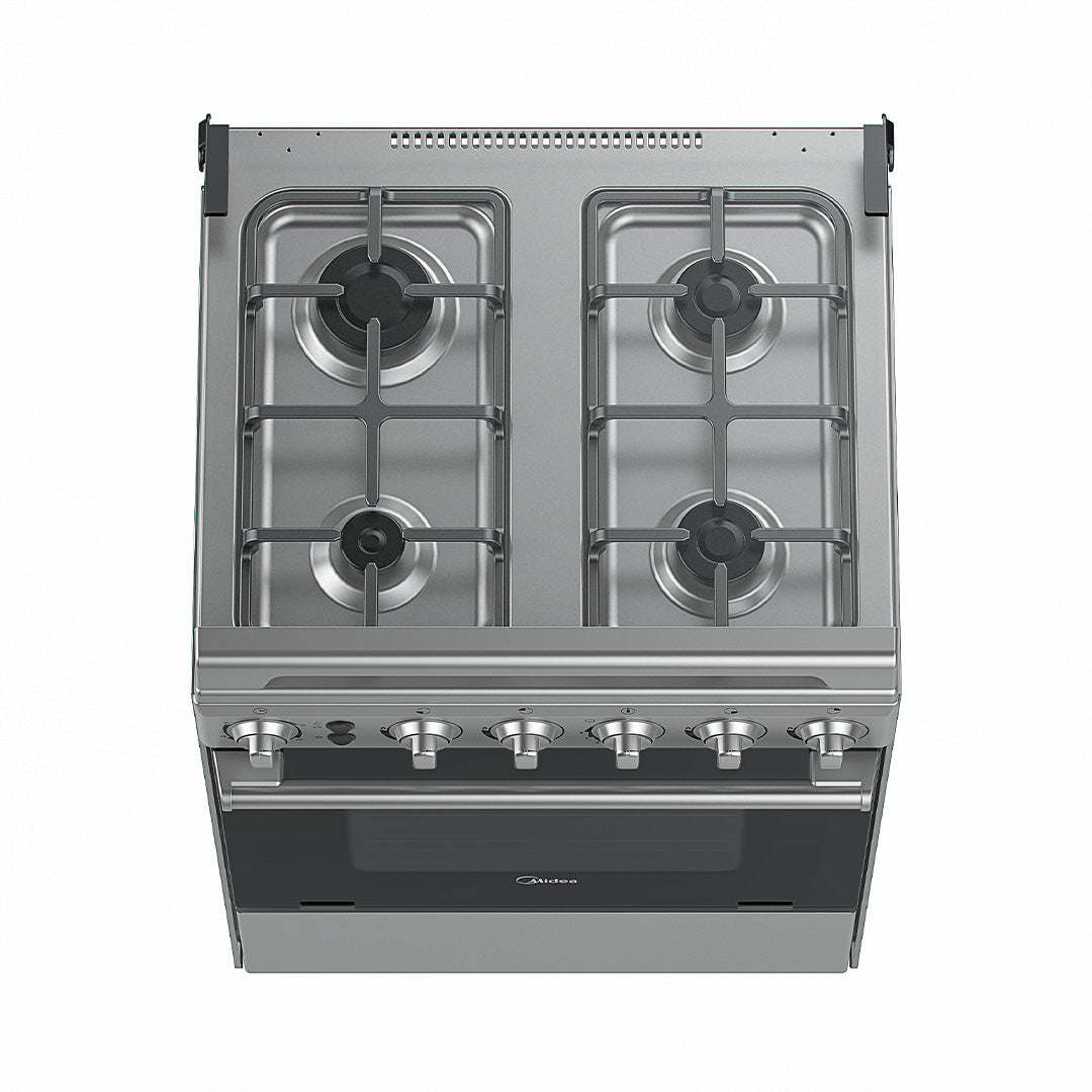 MIDEA 60cm 4Gas ( Inox Silver)