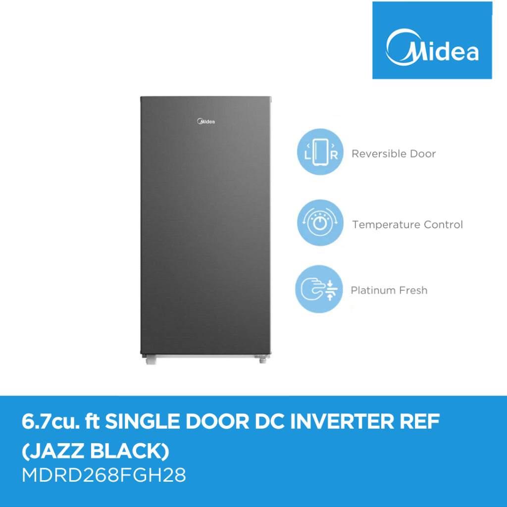 Midea Single Door Direct Cool Inverter 6.7 cu Refrigerator