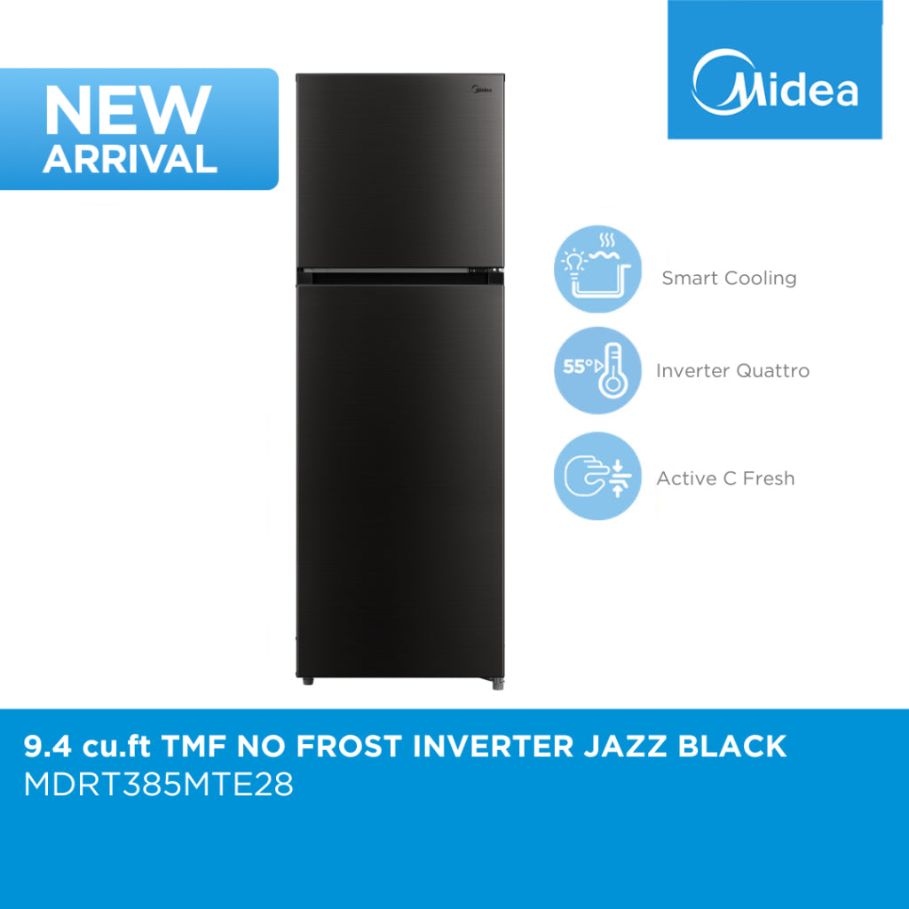 Midea 9.4 cu Top Mount Freezer No Frost Inverter Refrigerator