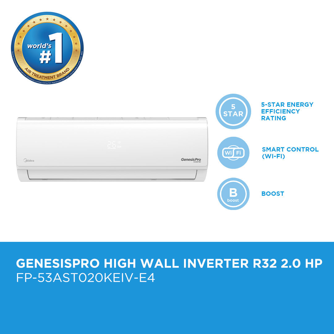 Surprisingly Friendly Midea GenesisPro High Wall Inverter R32 2.0 HP