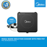 Midea 1600W Induction Cooker (Black) with Free Pot