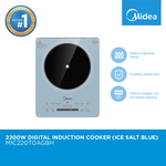 MIDEA 2200W Digital Induction Cooker (Ice Salt Blue)