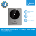 Midea 2200W Digital Induction Cooker (Glacier Silver)