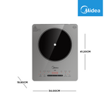 Midea 2200W Digital Induction Cooker (Glacier Silver)