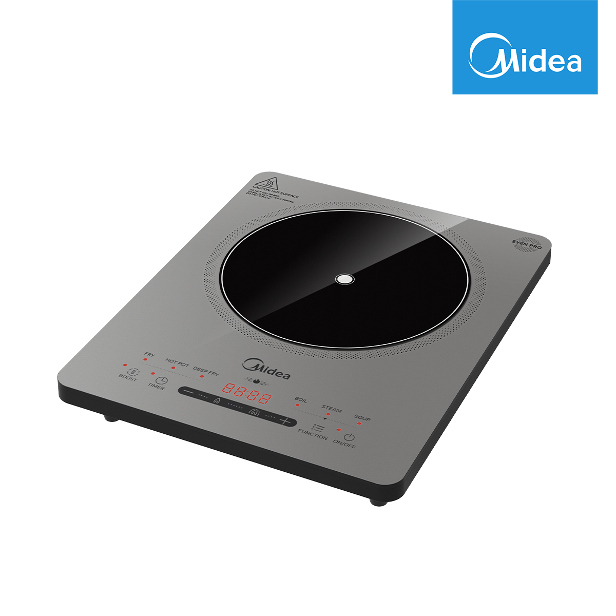 Midea 2200W Digital Induction Cooker (Glacier Silver)