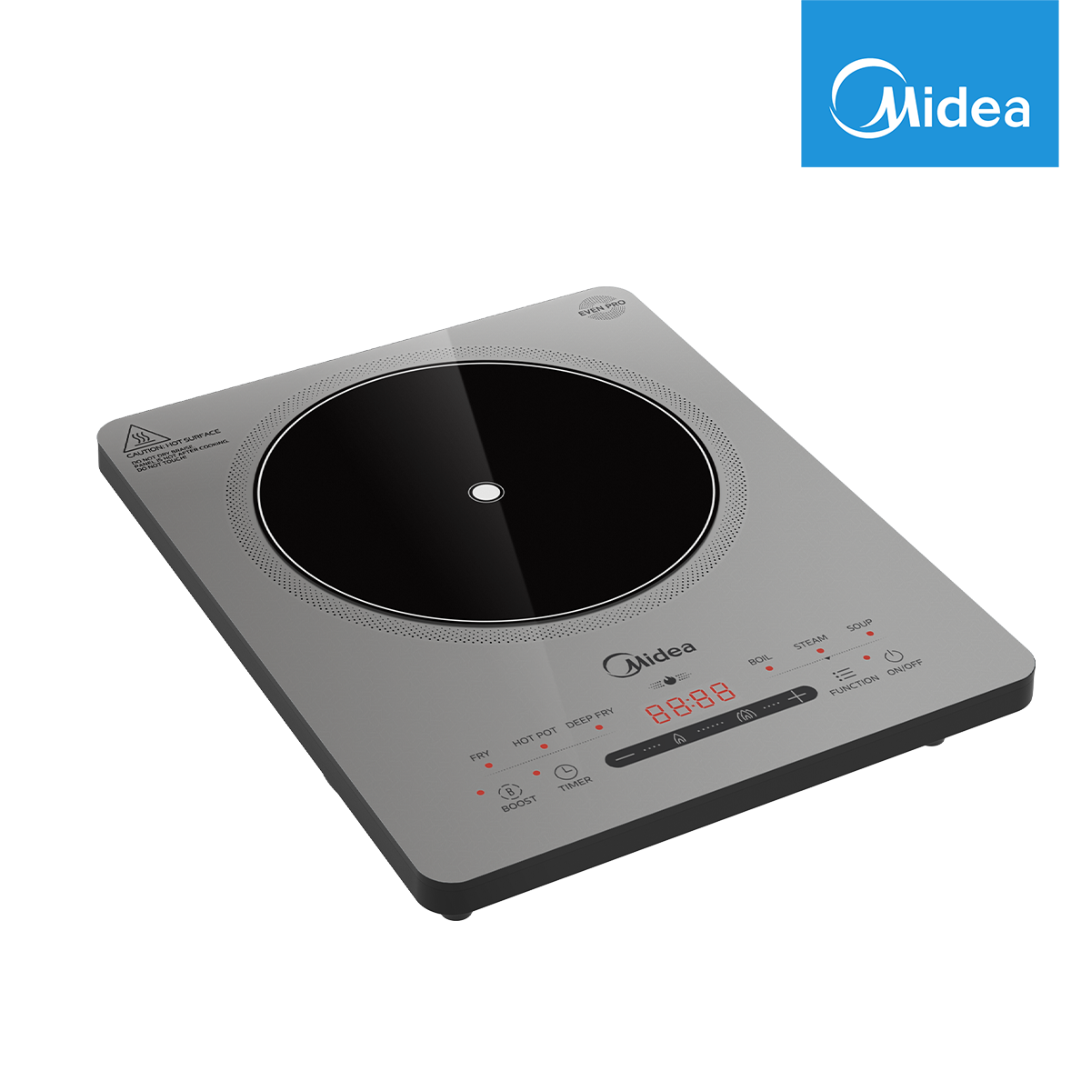 Midea 2200W Digital Induction Cooker (Glacier Silver)