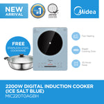 MIDEA 2200W Digital Induction Cooker (Ice Salt Blue)