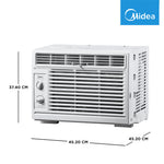 Midea 0.6HP Window Type Non Inverter Aircon