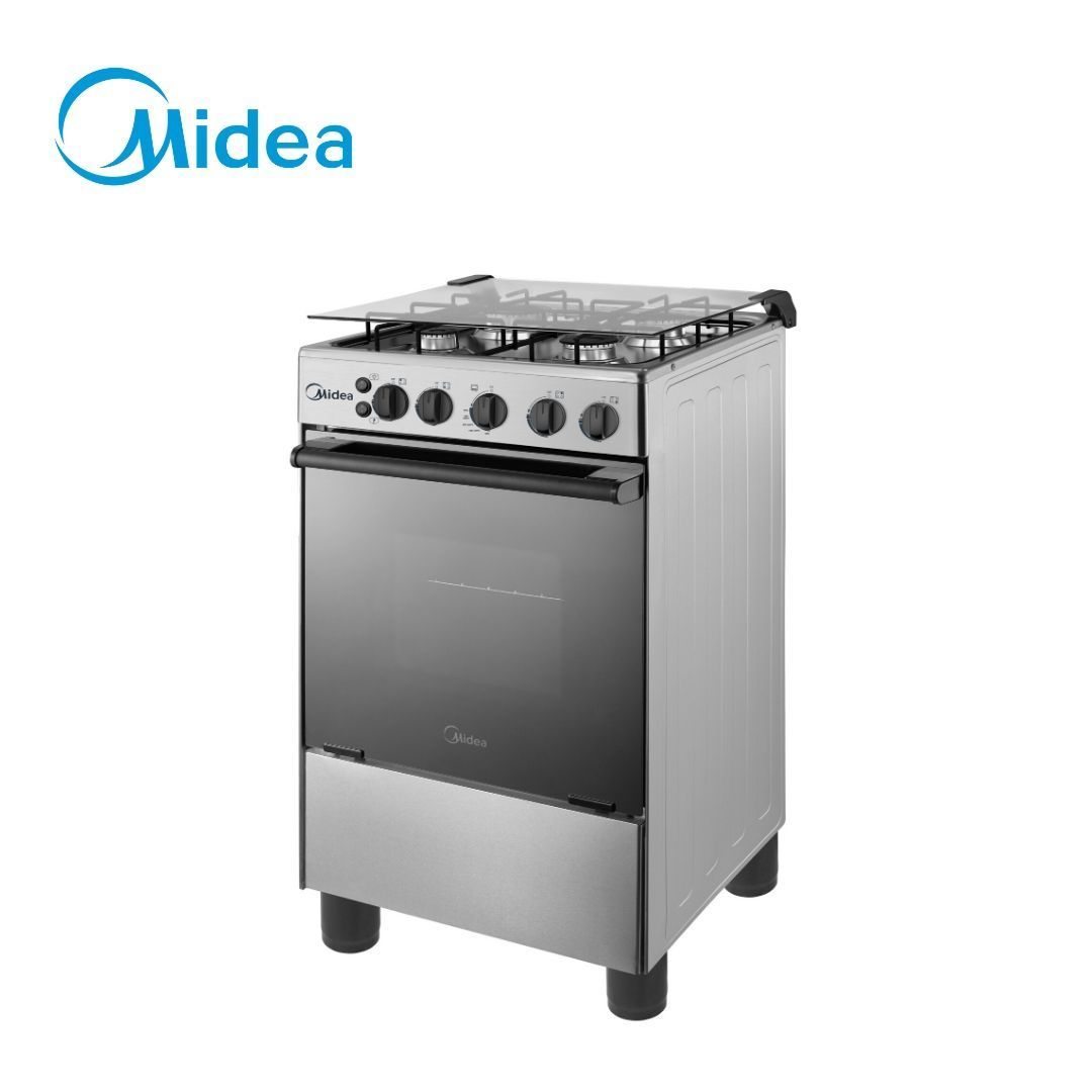 Surprisingly Friendly Midea 50cm Stainless Steel Gas Range (4 Gas Burners)