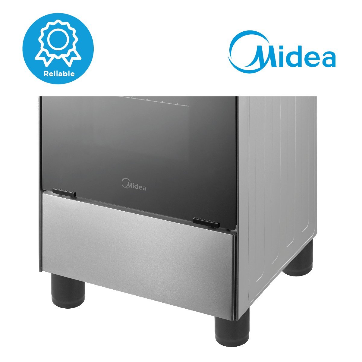Surprisingly Friendly Midea 50cm Stainless Steel Gas Range (4 Gas Burners)