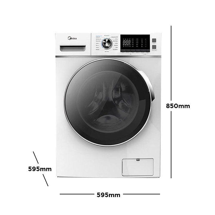 Midea 12/8Kg Fully Automatic Front Load Combo Washing Machine