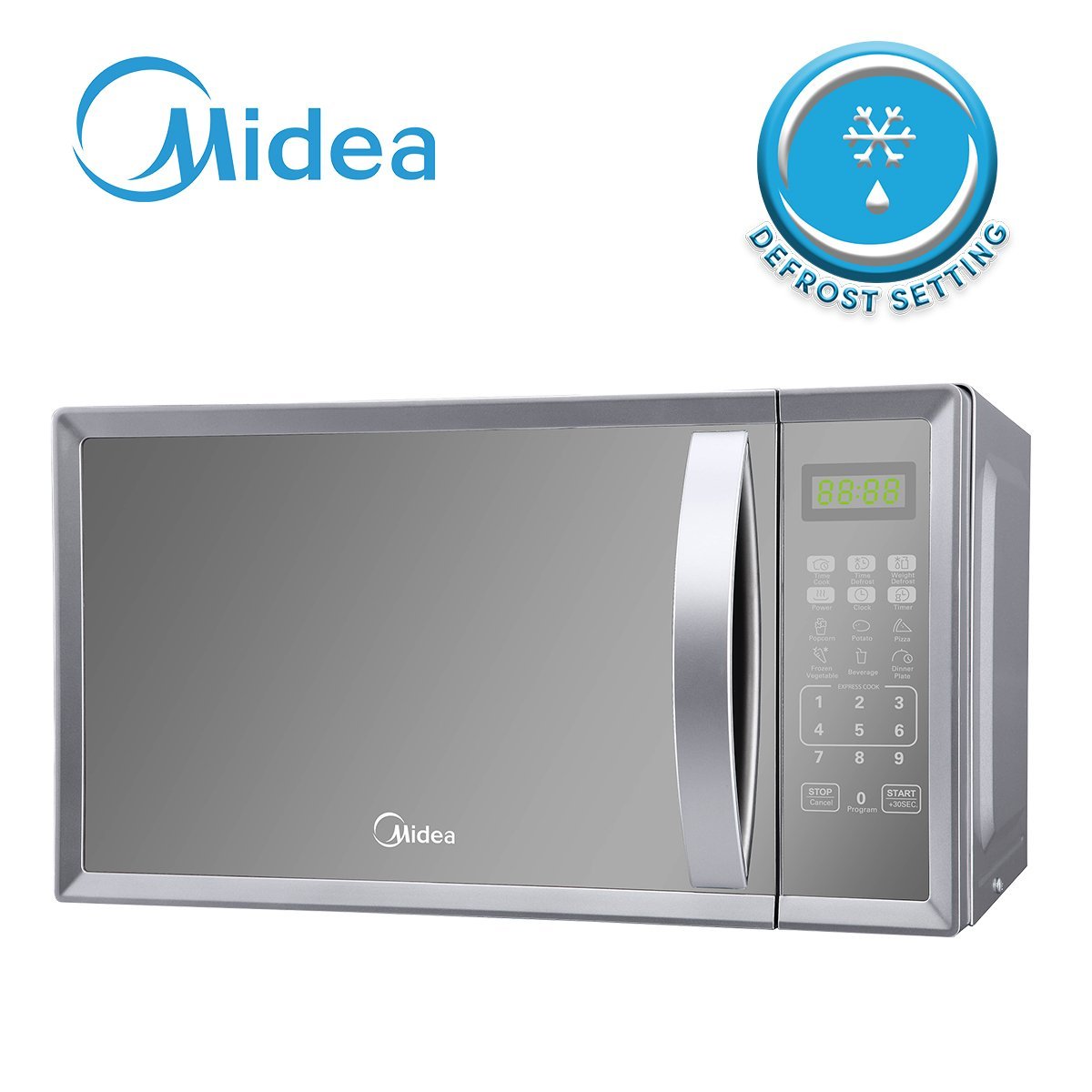 Surprisingly Friendly Midea 20L Silver Digital Microwave Oven