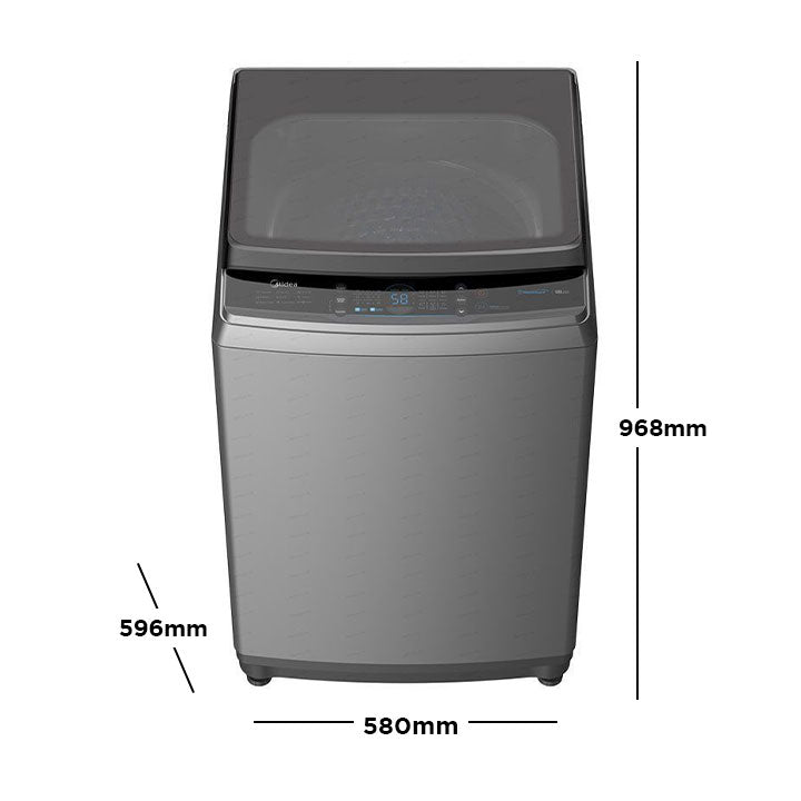 Midea 10.5kg Luna Inverter Series Fully Automatic Top Load Washing Machine (Slim Type)